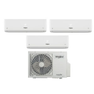 Beko Whirlpool Multisplit Klimaanlage – 2 oder 3 Inneneinheiten mit Inverter Wärmepumpe, 4D Free Flow & Premium HomeDirect Connect WLAN